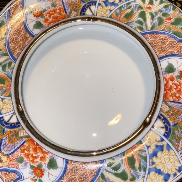 Vintage Signed IMARI Large Handpainted porcelain ASHTRAY bowl beautiful! - Picture 2 of 6